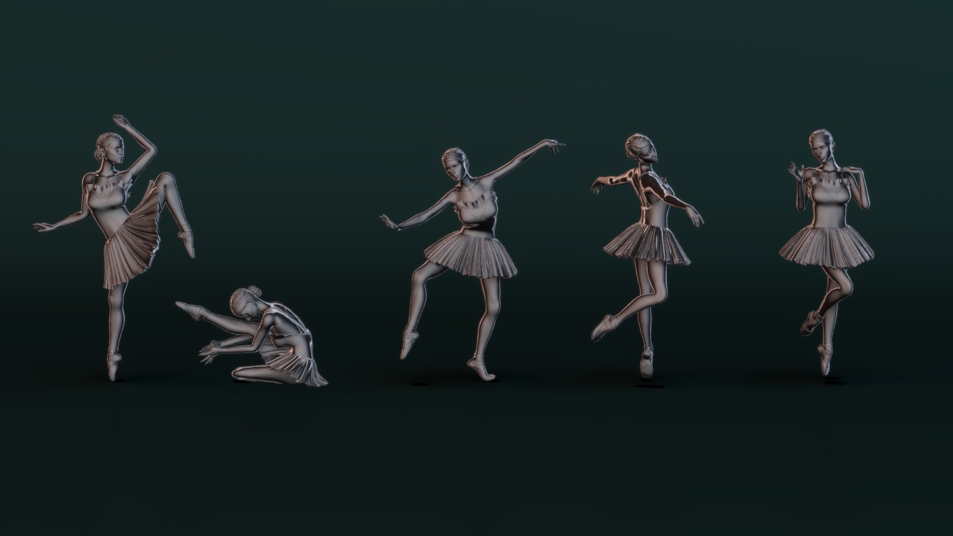 Ballerina Set04 3D model_9