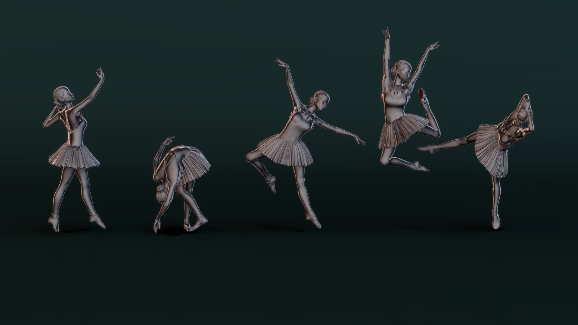 Ballerina Set04 3D model_1