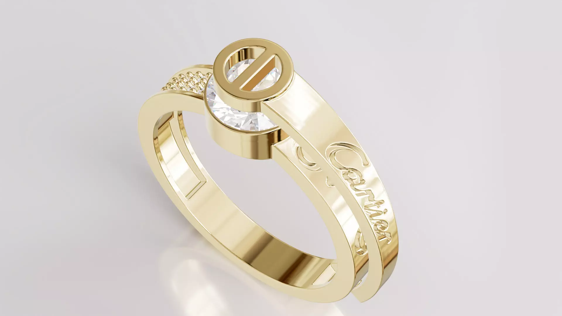 Jewelry Diamond Ring Model RG09 Free 3D print model
