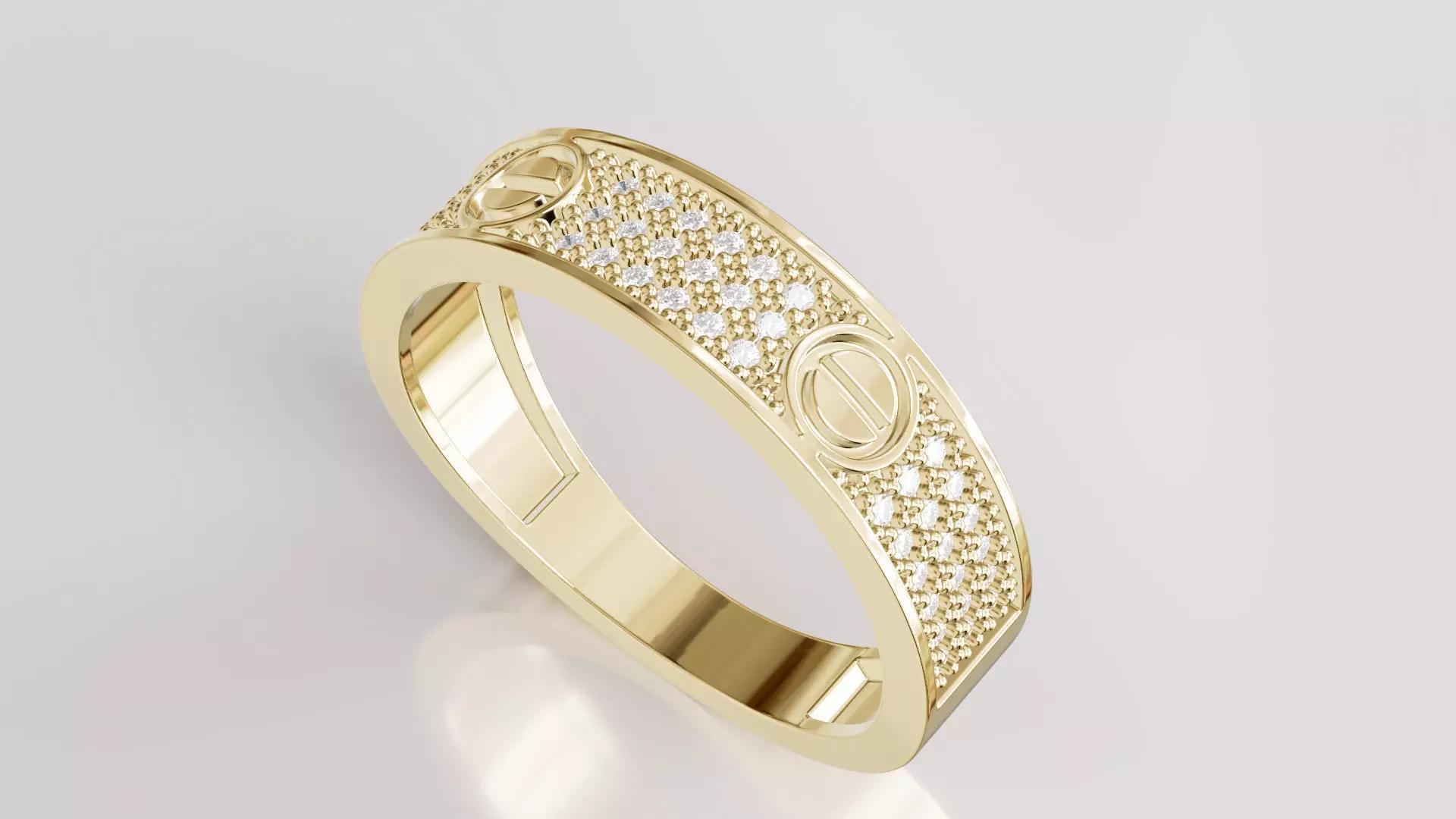 Jewelry Diamond Ring Model RG10 Free 3D print model