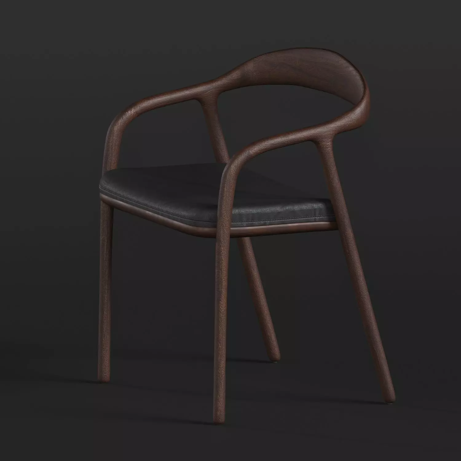 wooden chair Free 3D model