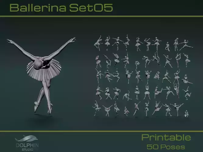 Ballerina Set05 3D model