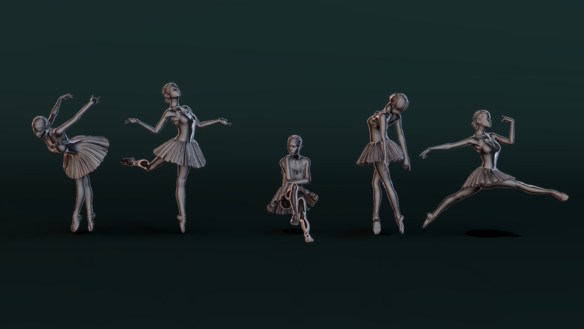 Ballerina Set05 3D model_2