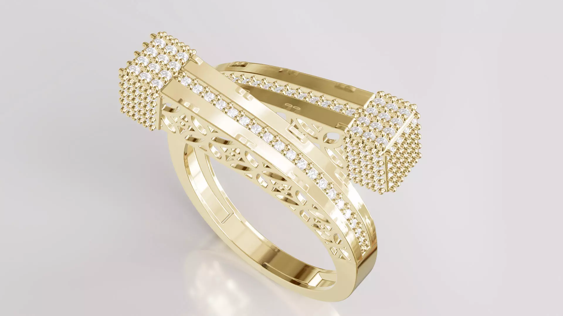 Jewelry Diamond Ring Model RG15 Free 3D print model