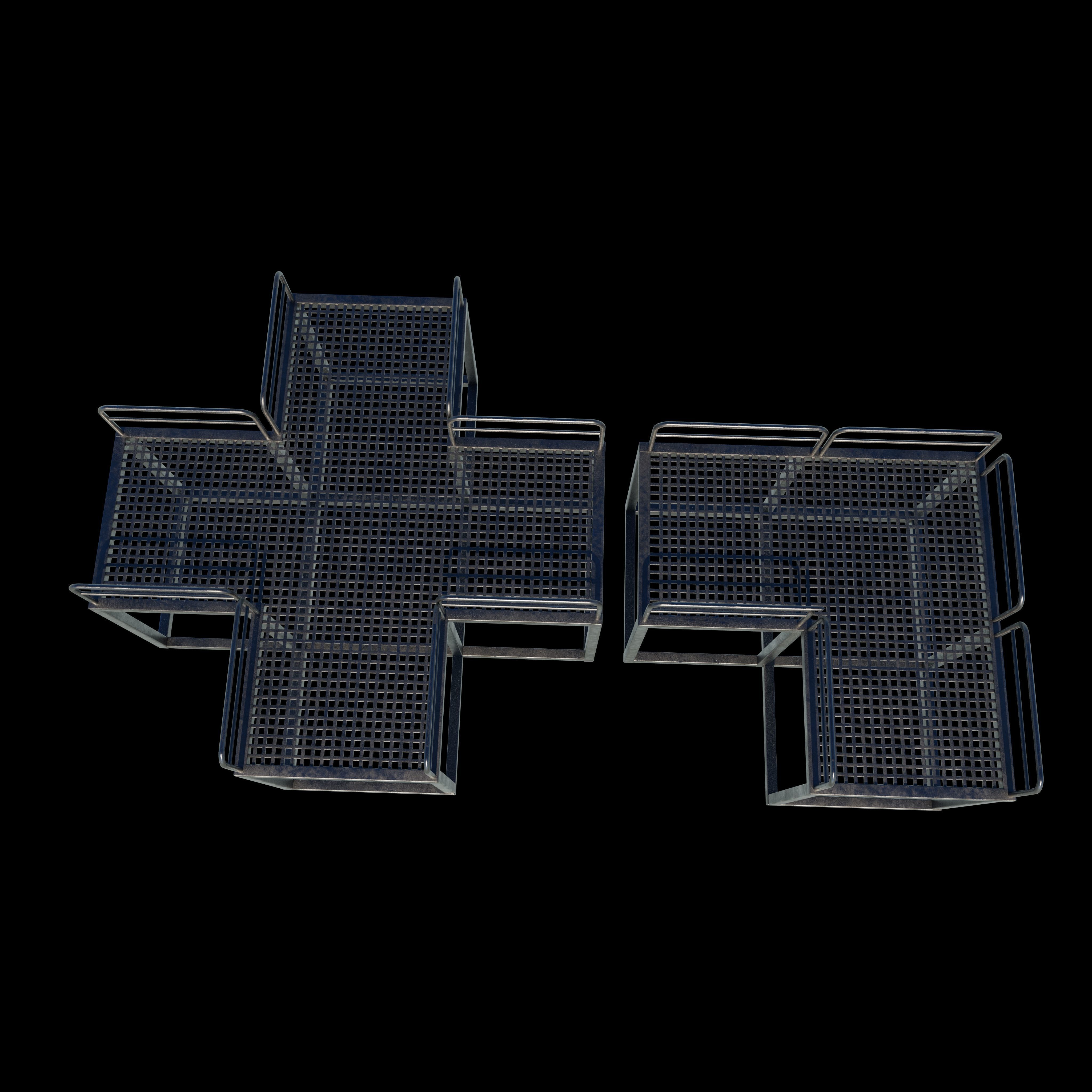 Modular Platform 3D model_8