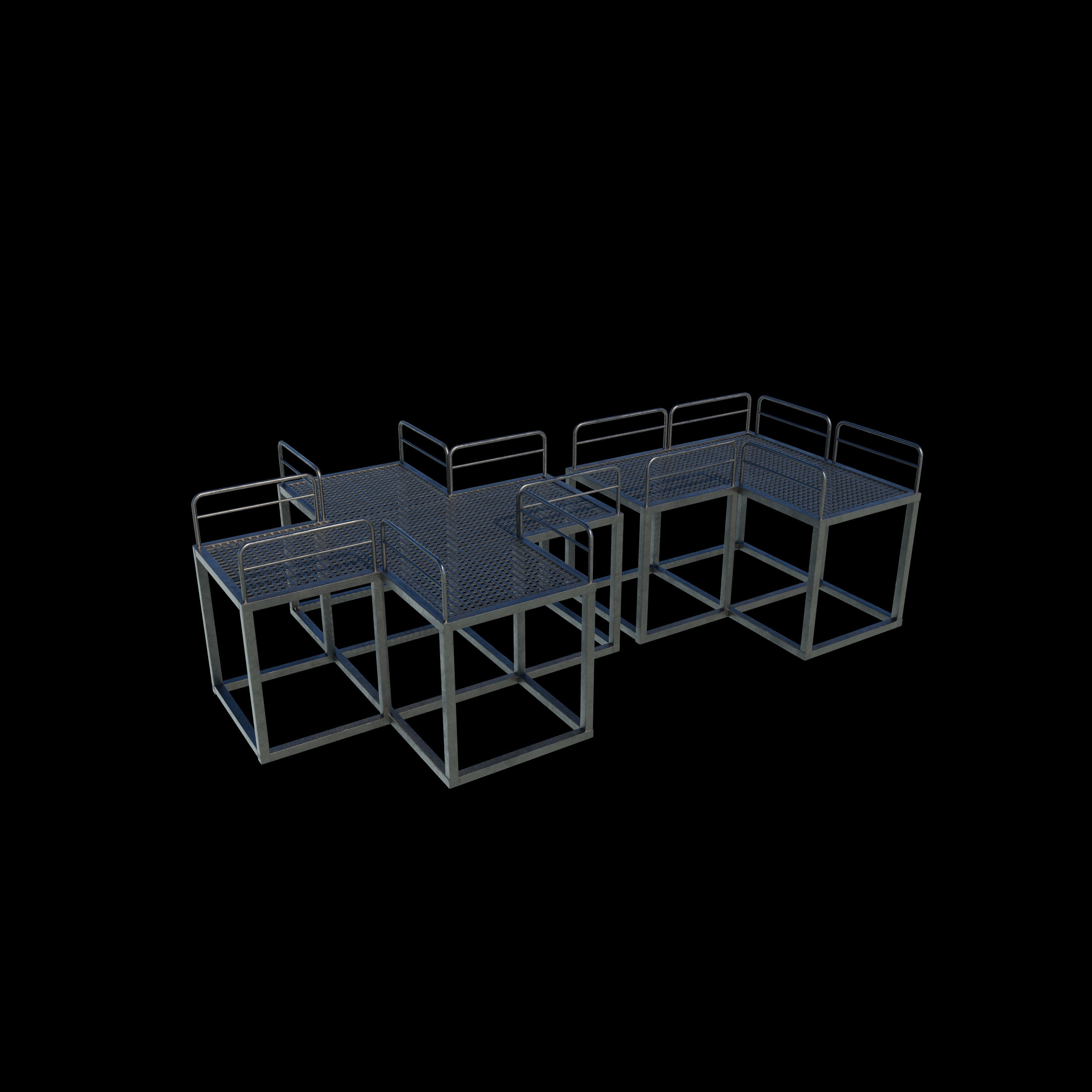Modular Platform 3D model_9