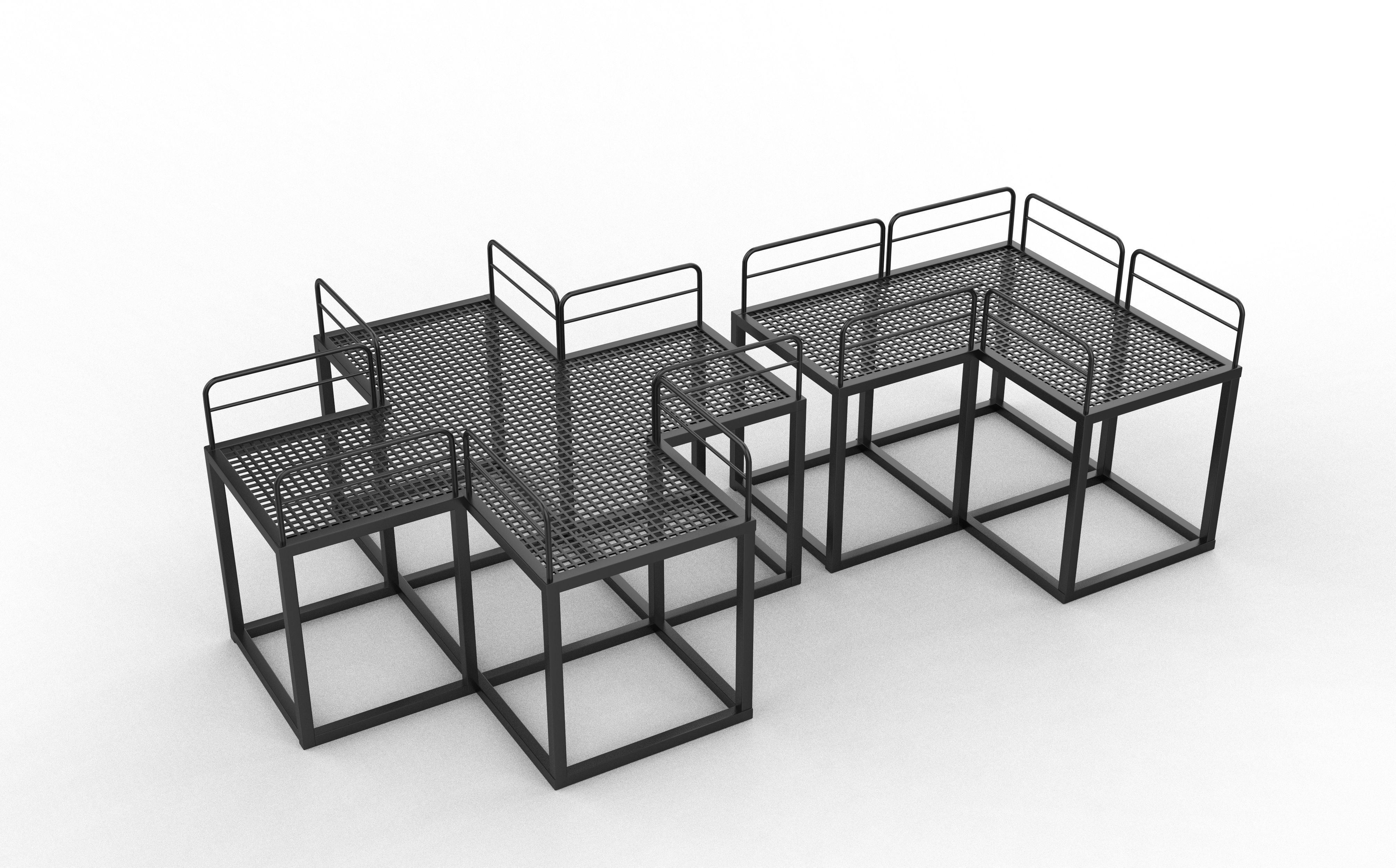 Modular Platform 3D model_2