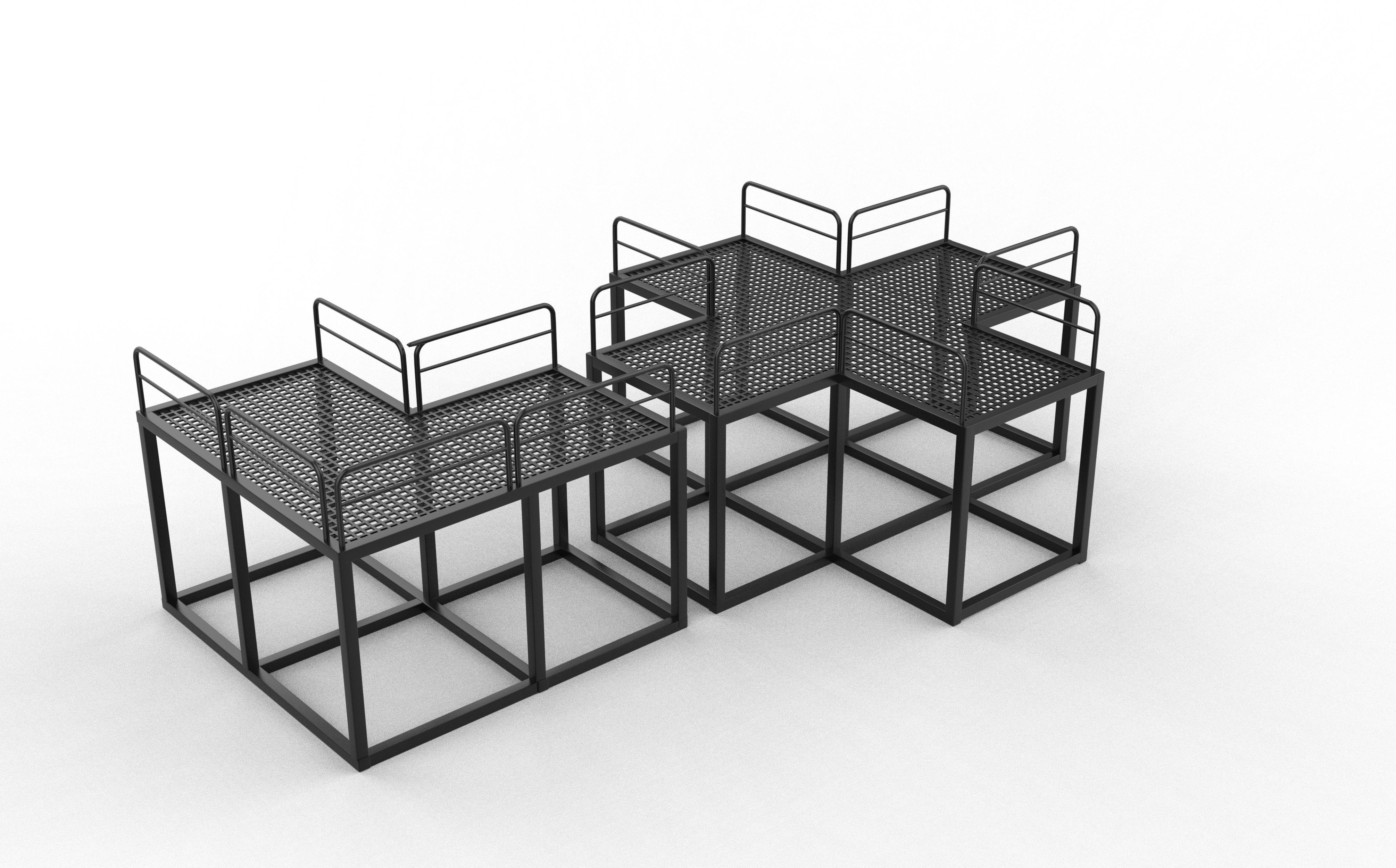 Modular Platform 3D model_5