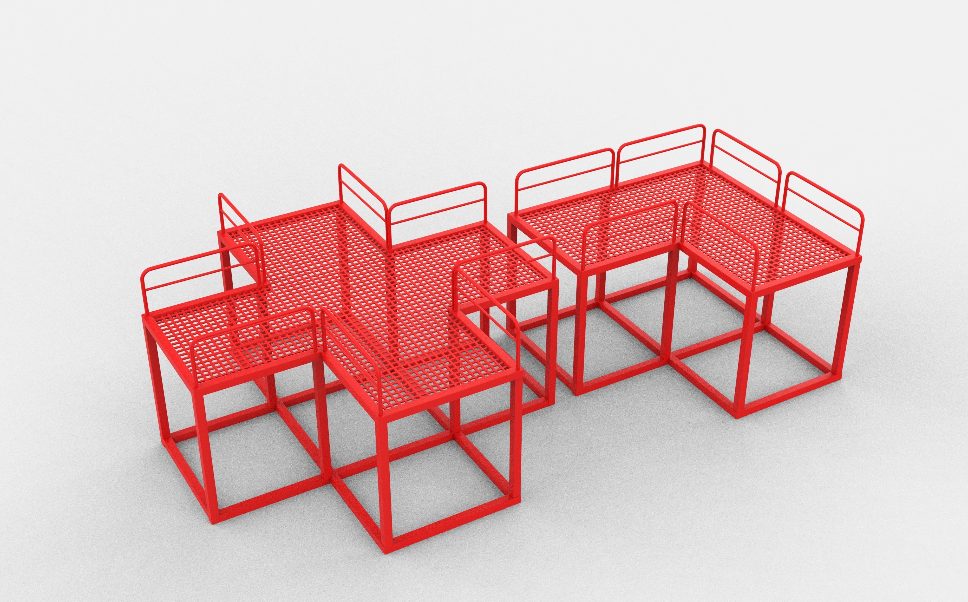 Modular Platform 3D model_7