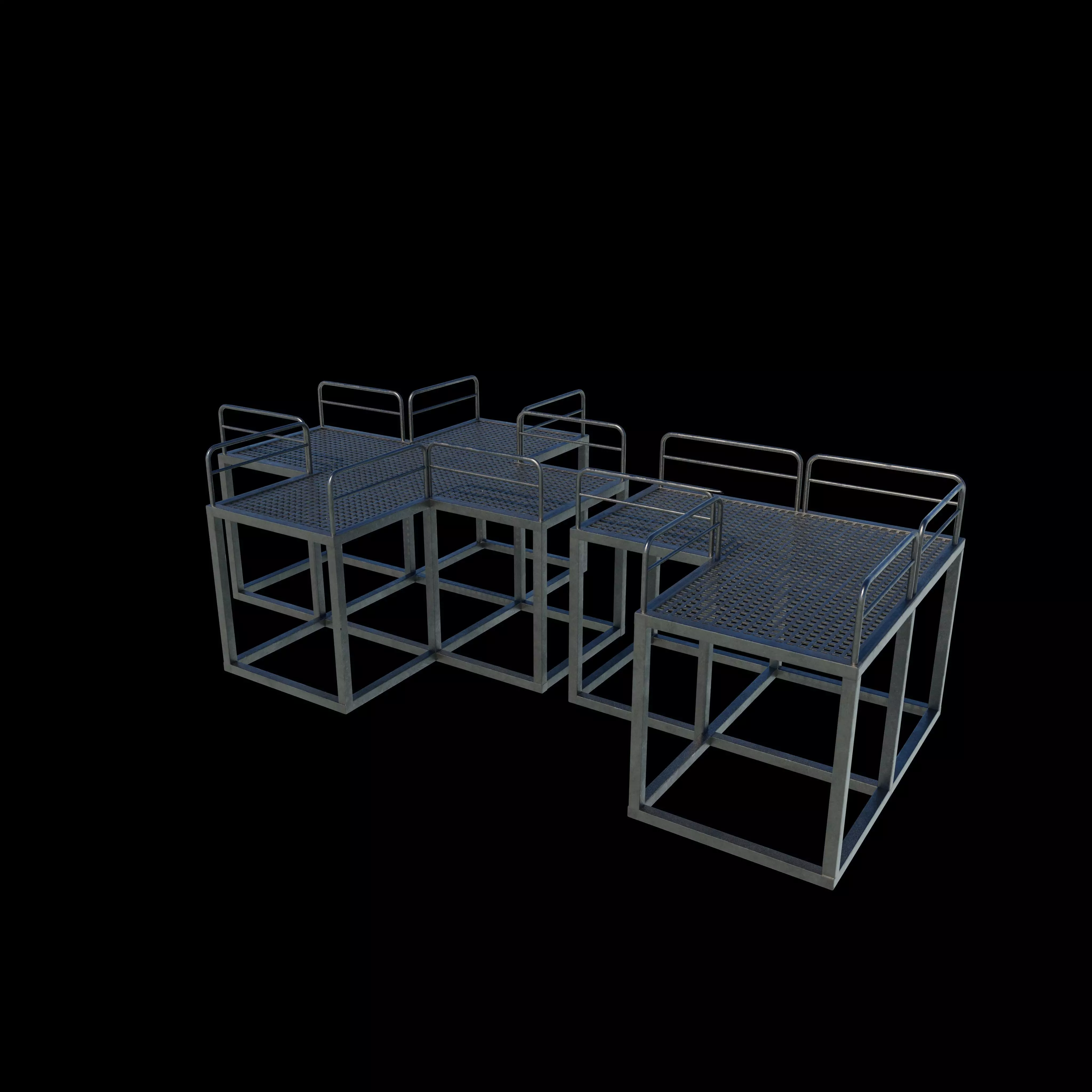 Modular Platform 3D model_0