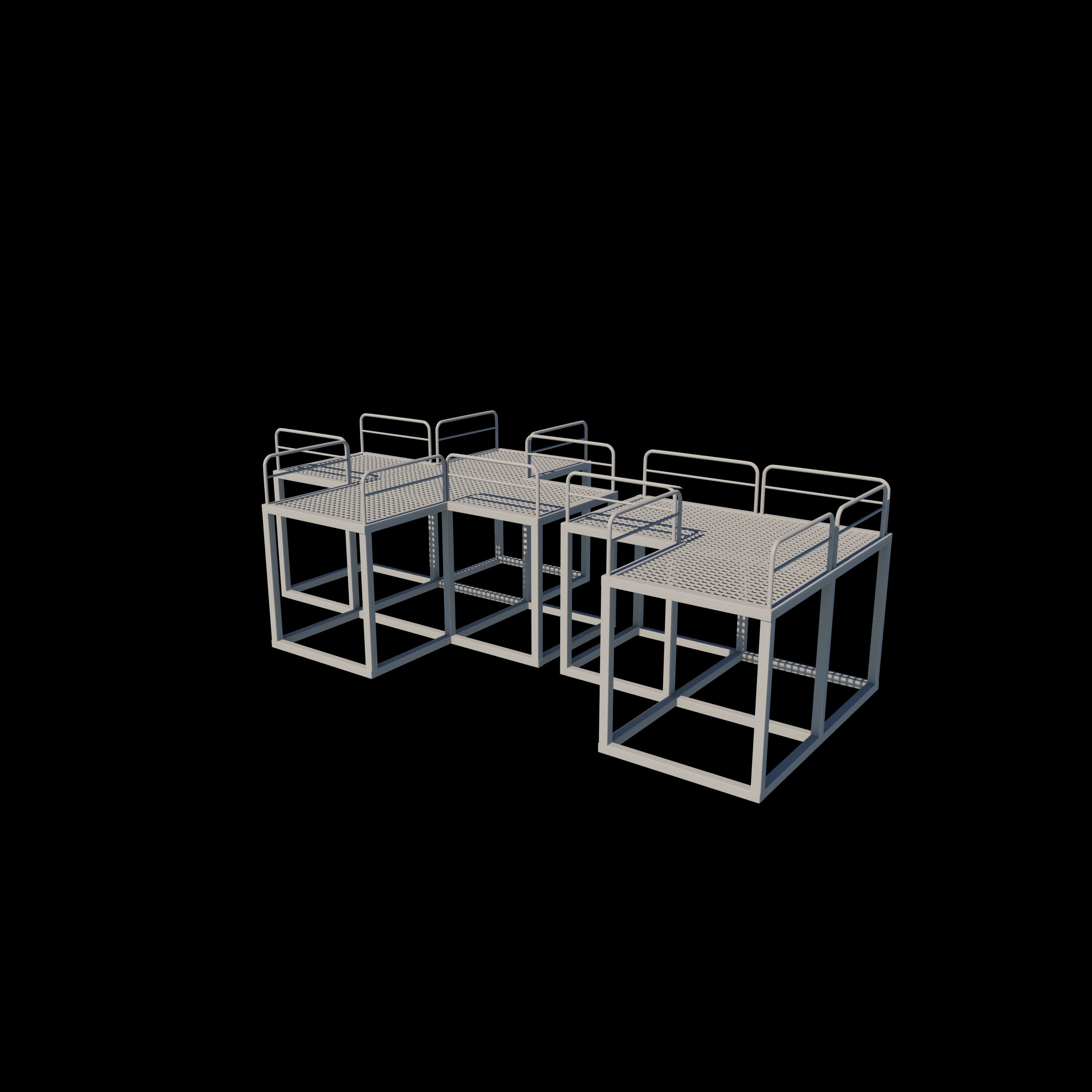 Modular Platform 3D model_11