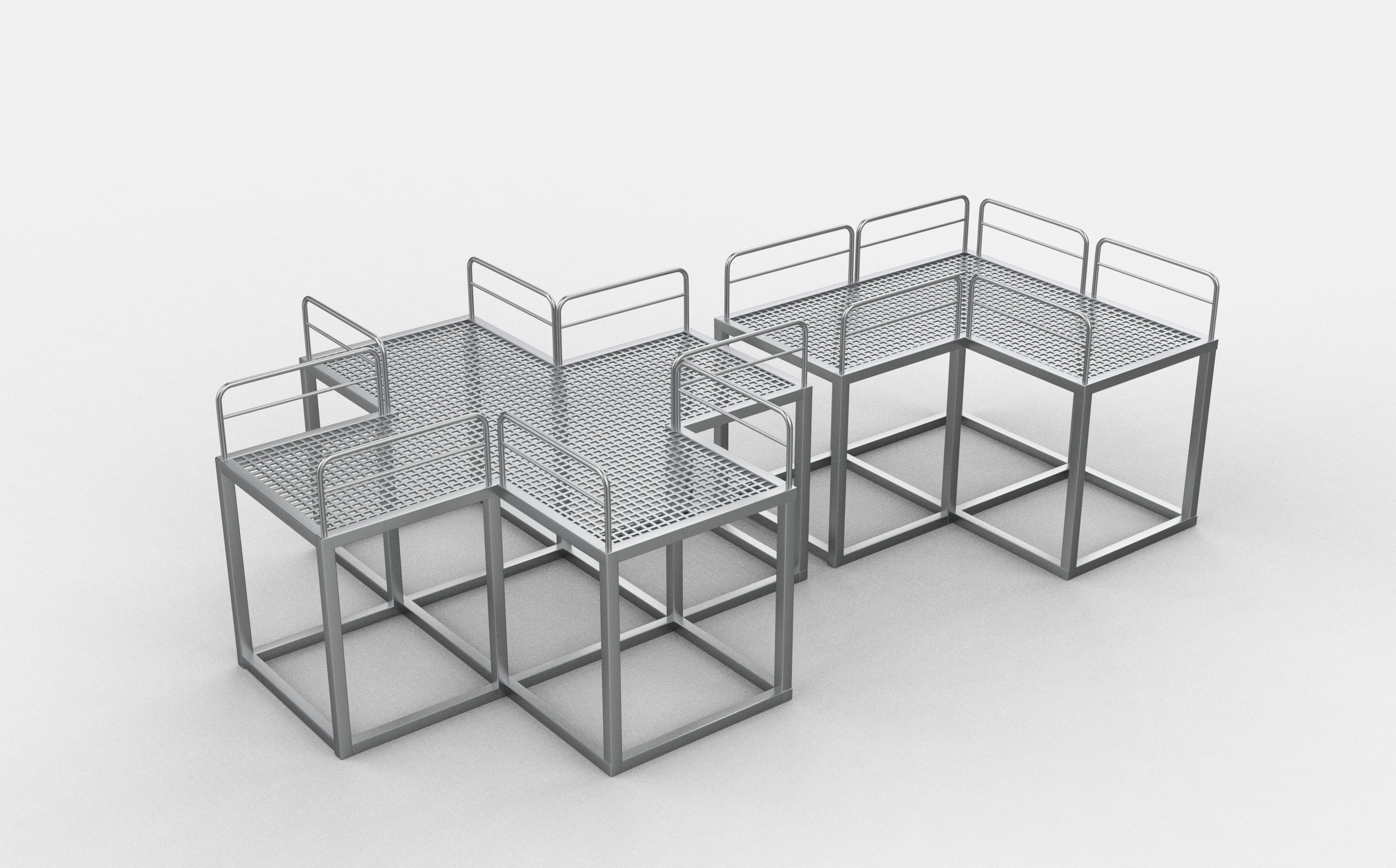 Modular Platform 3D model_6