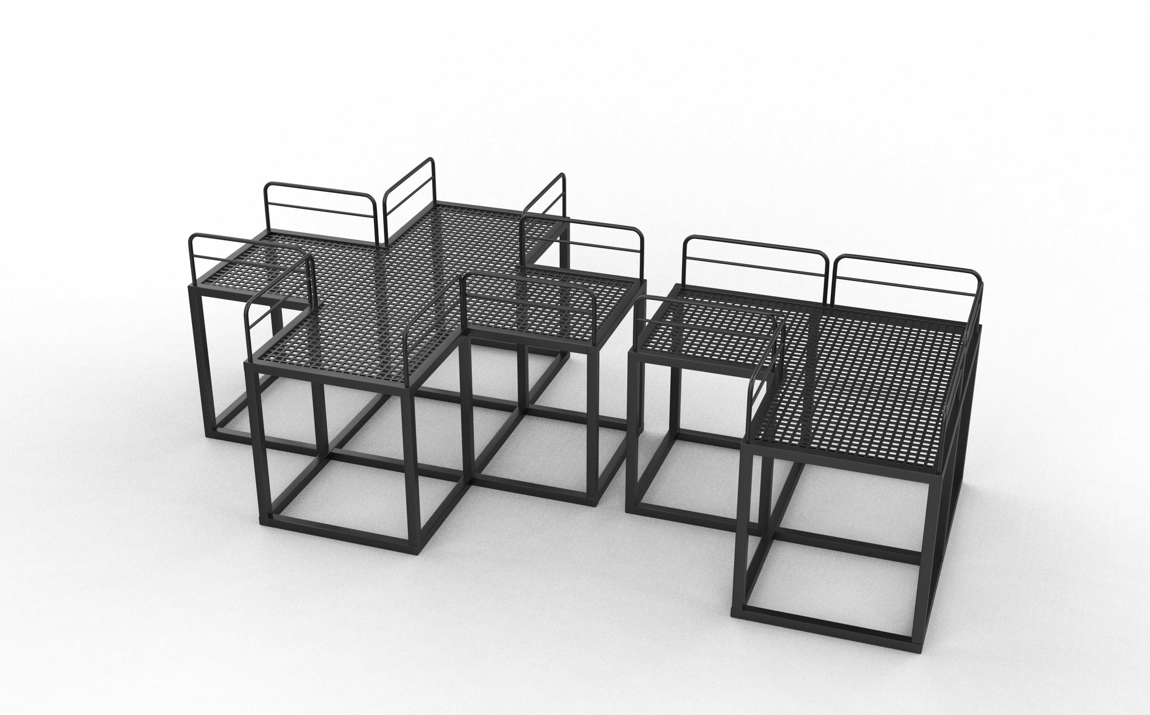 Modular Platform 3D model_3