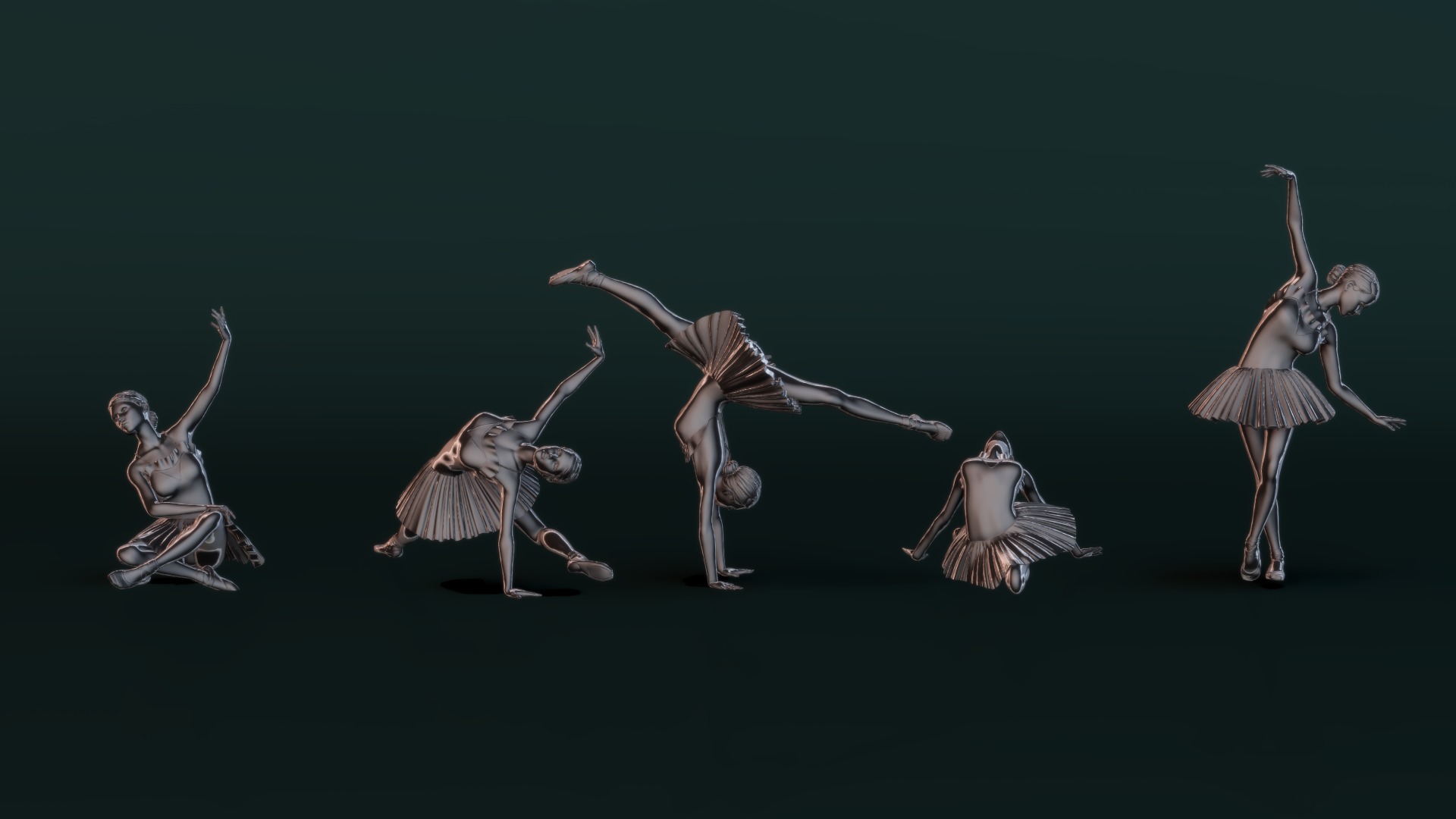 Ballerina Set06 3D model_3