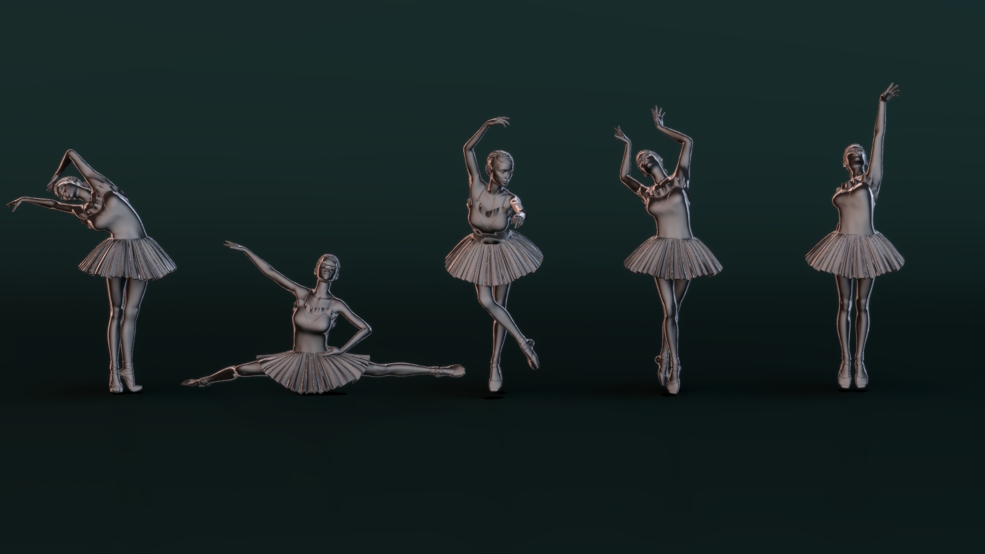 Ballerina Set06 3D model_4