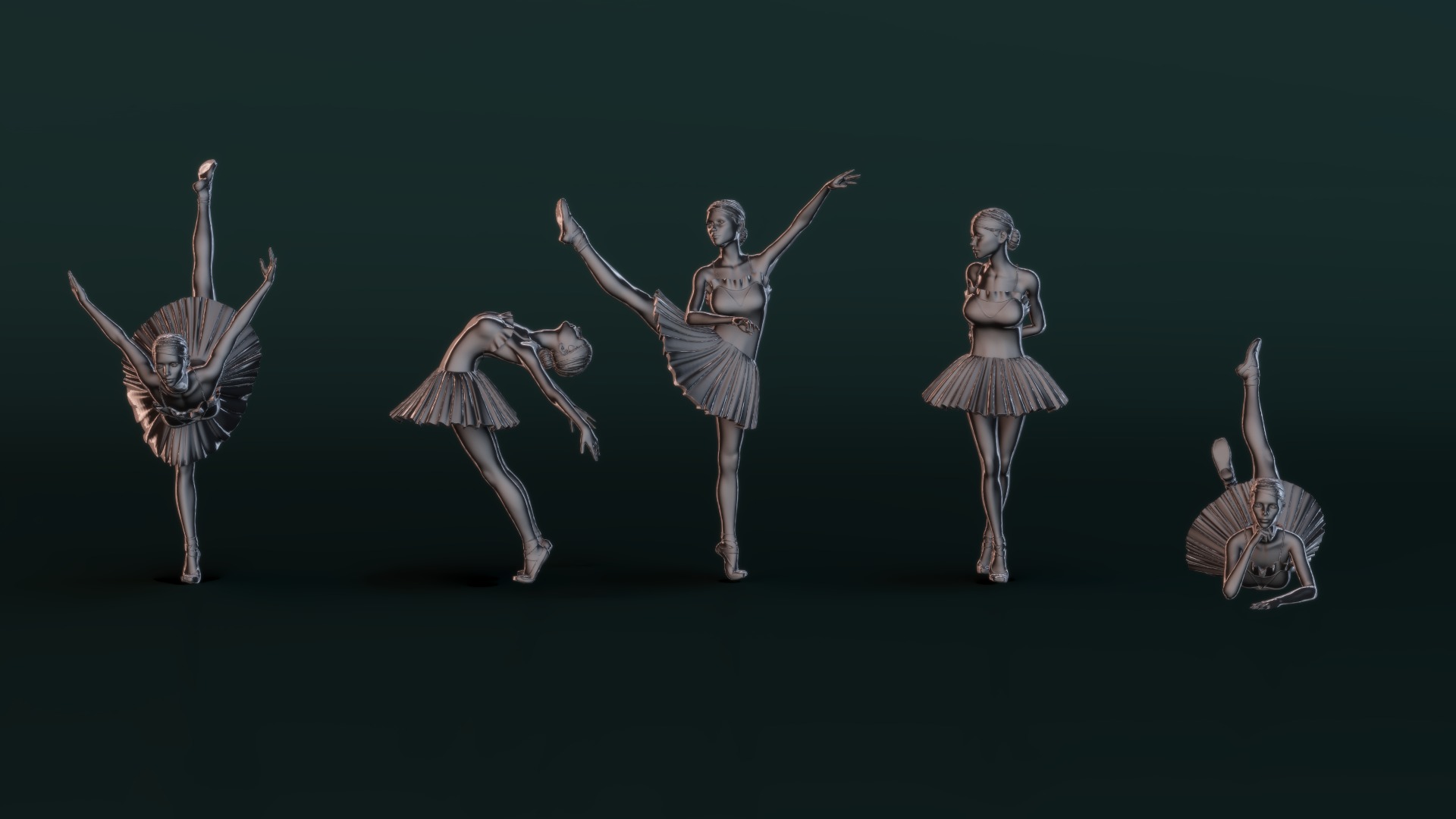 Ballerina Set06 3D model_2