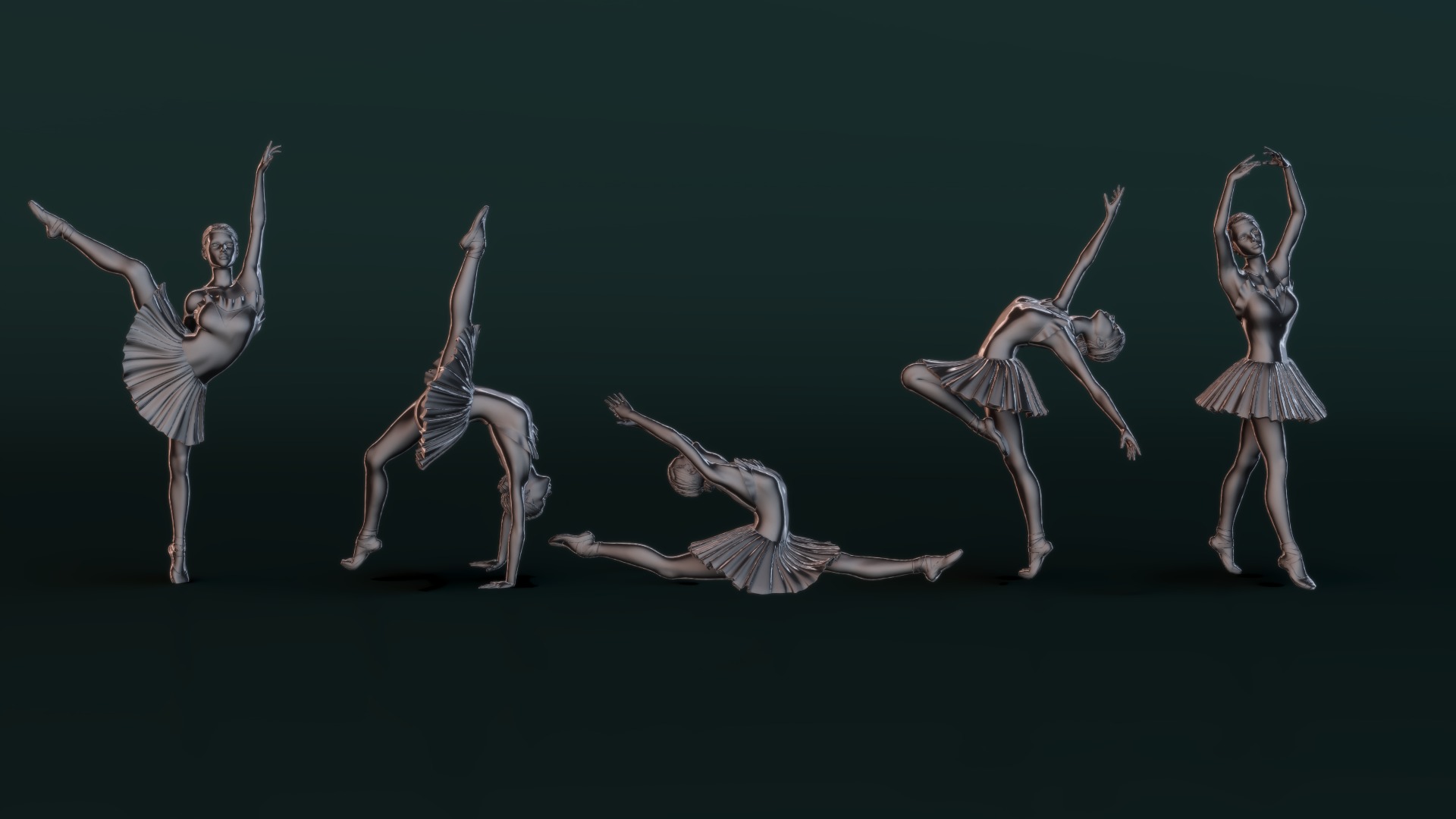 Ballerina Set06 3D model_1