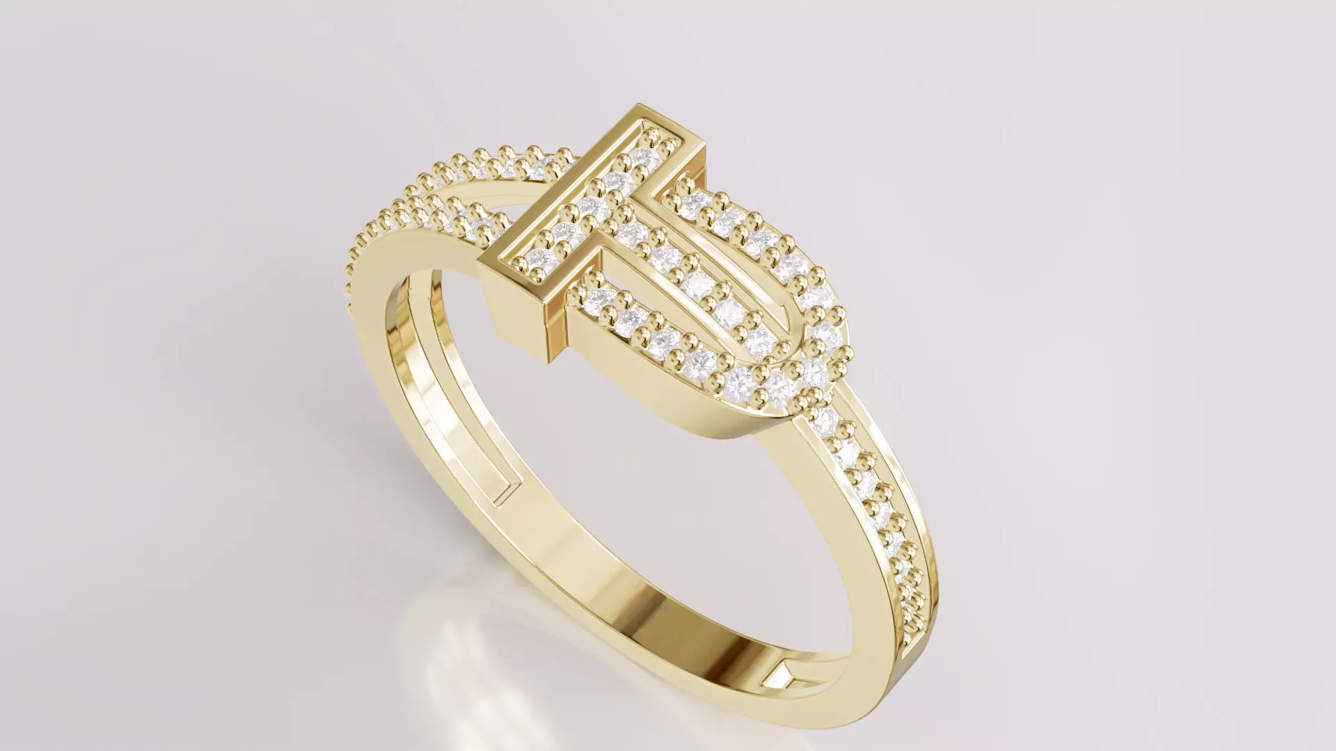 Jewelry Diamond Ring Model RG22 Free 3D print model