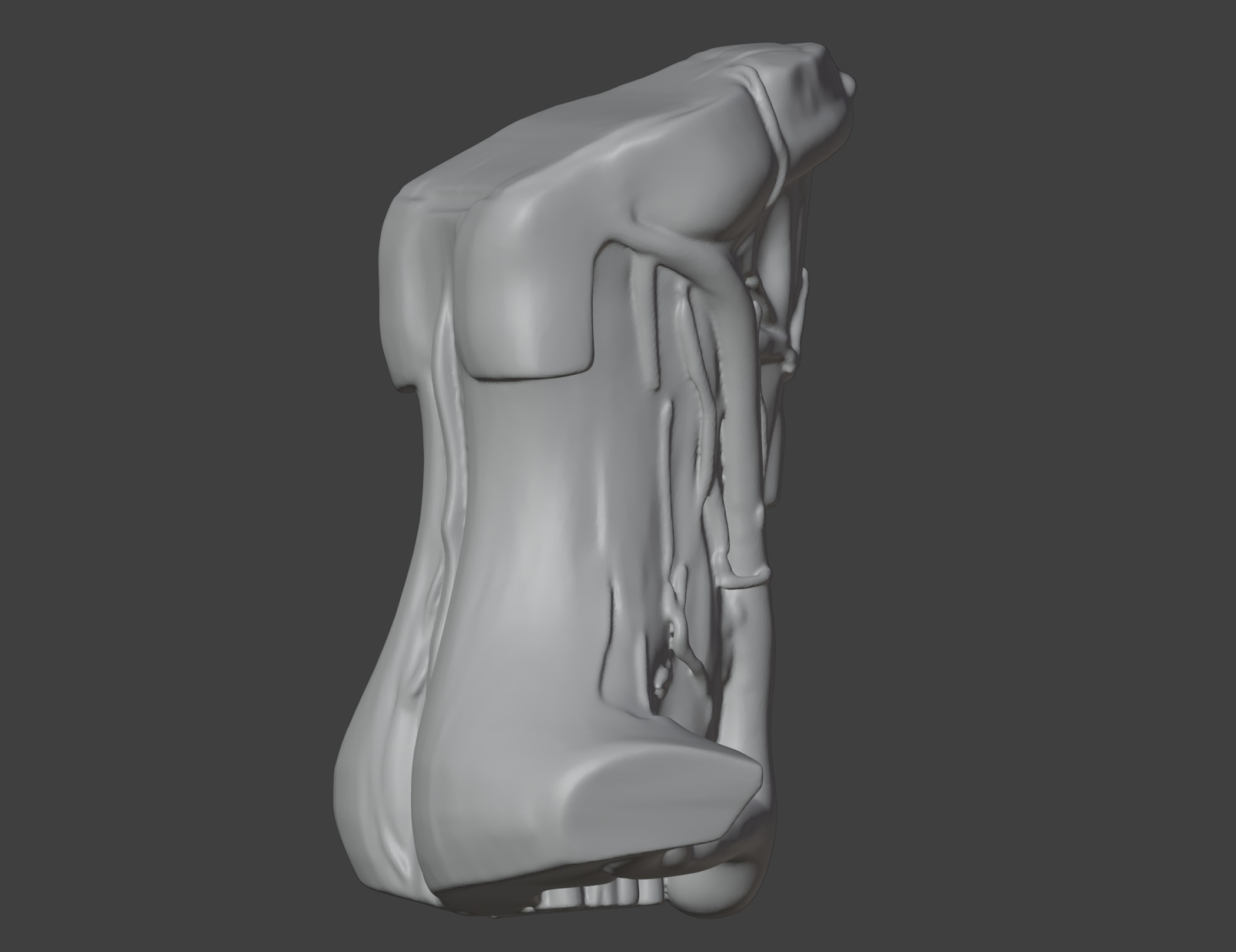 3D Neck and Throat Model with Muscles Veins and Arteries 3D print model_5