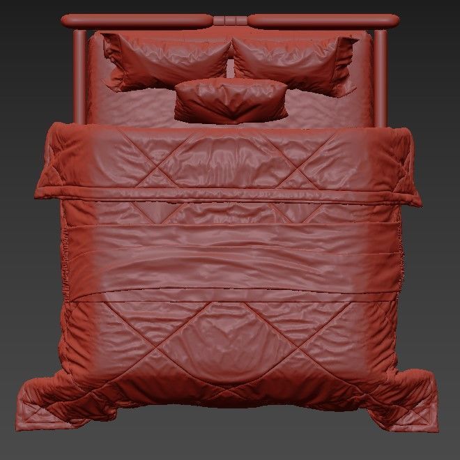 Bed Millen 3D model_4