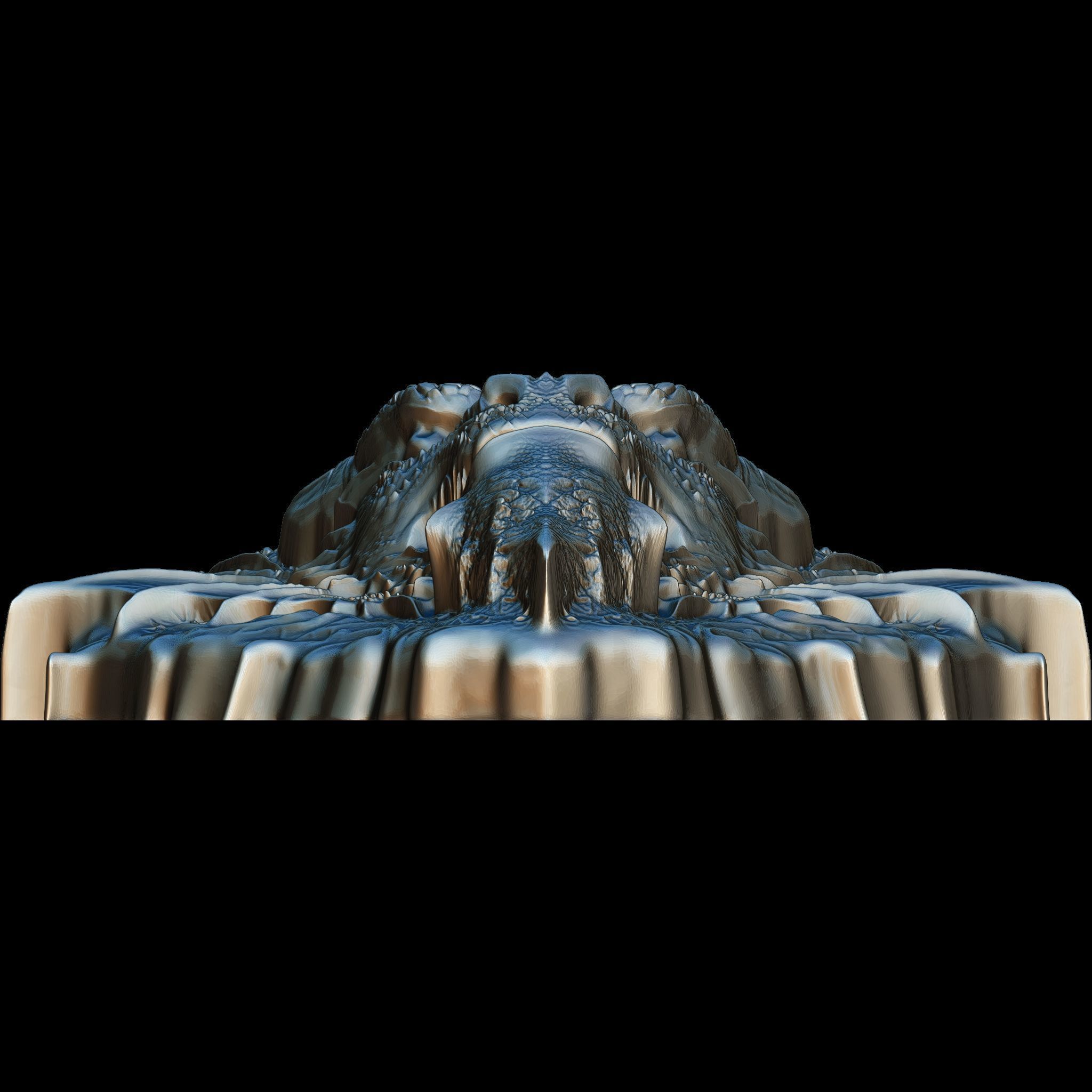 Dragon Head Relief No13 STL file for 3d Printing or CNC 3D print model_7