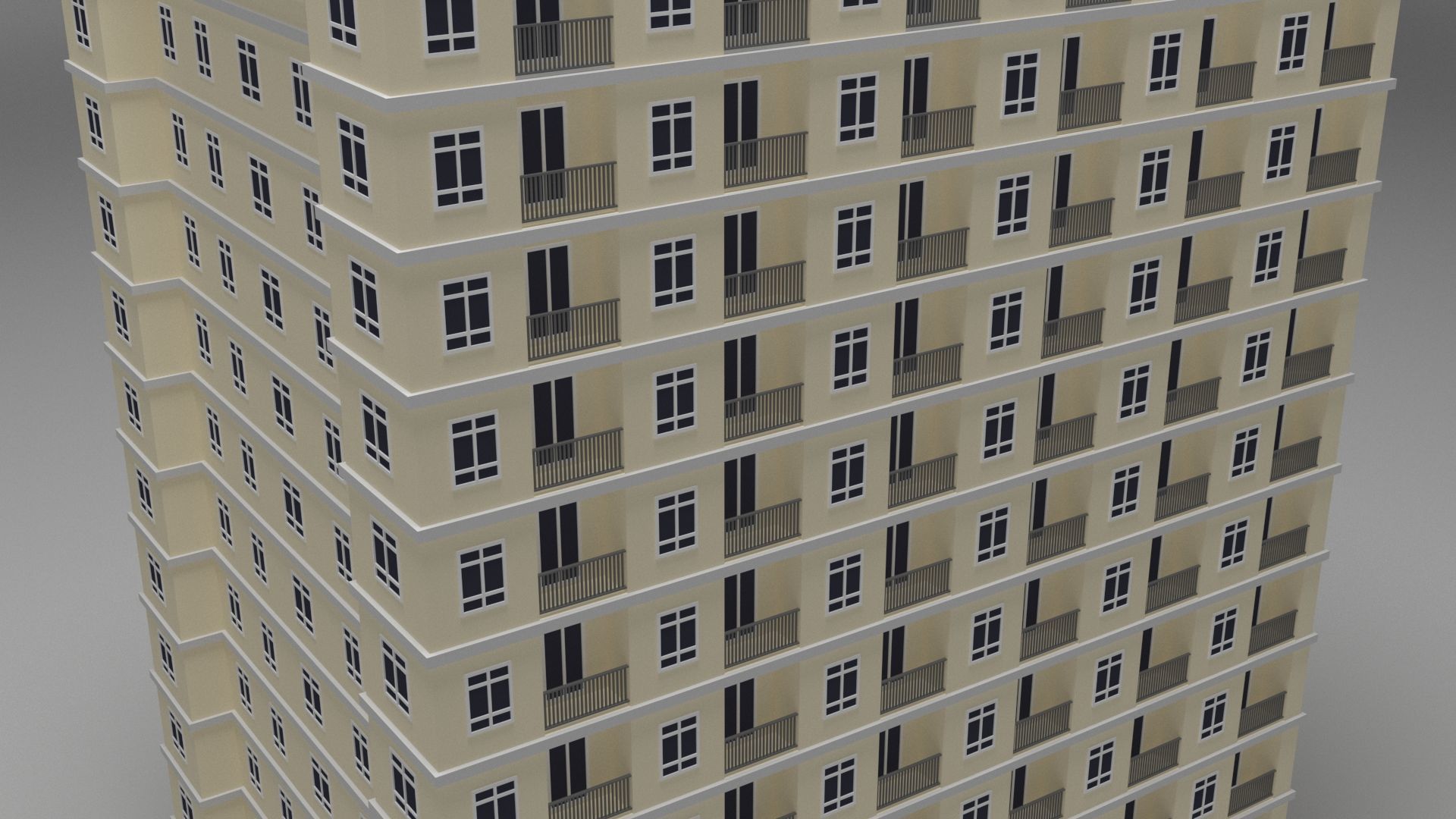 Tower Box Low-poly 3D model_5