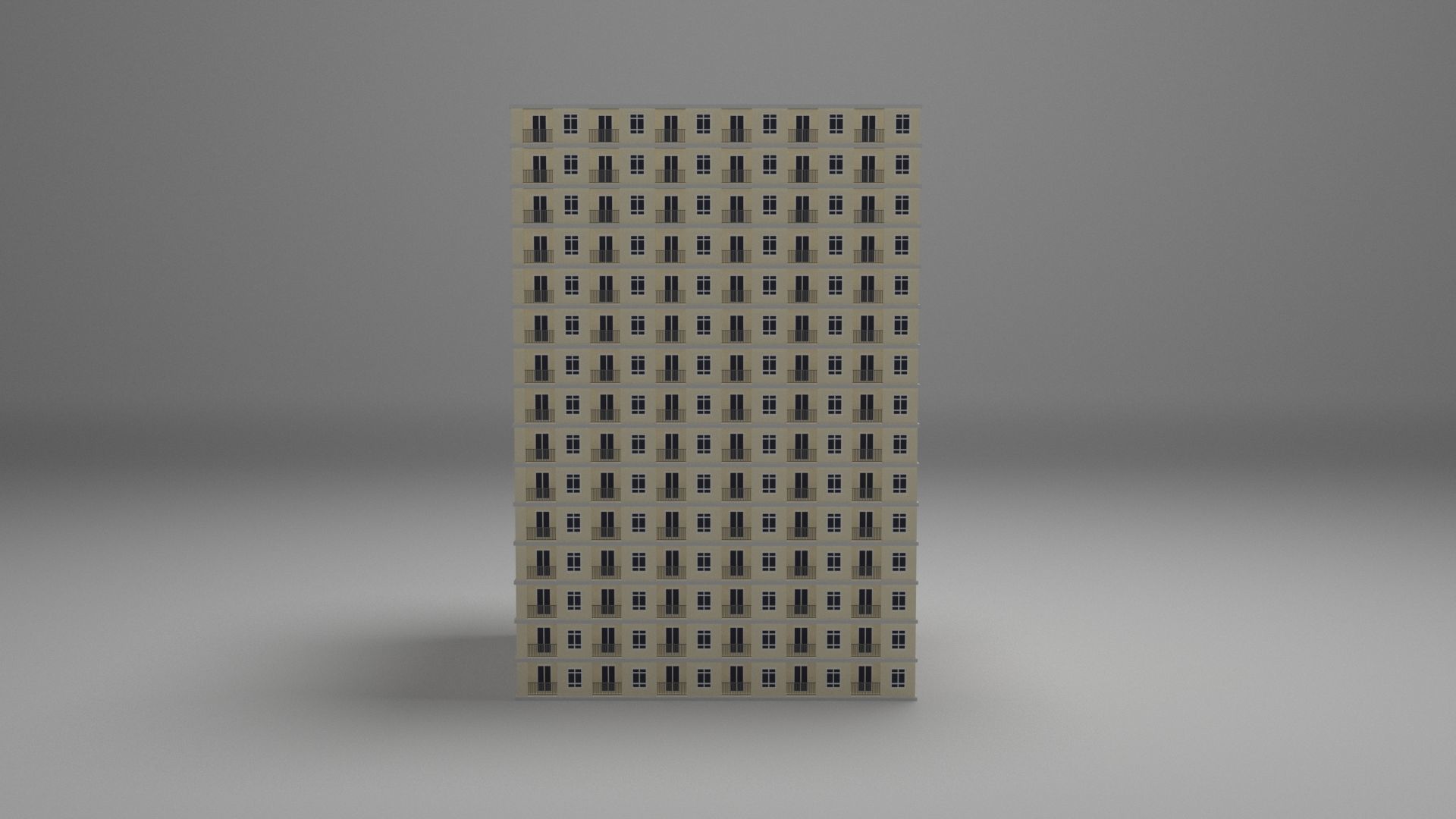 Tower Box Low-poly 3D model_2