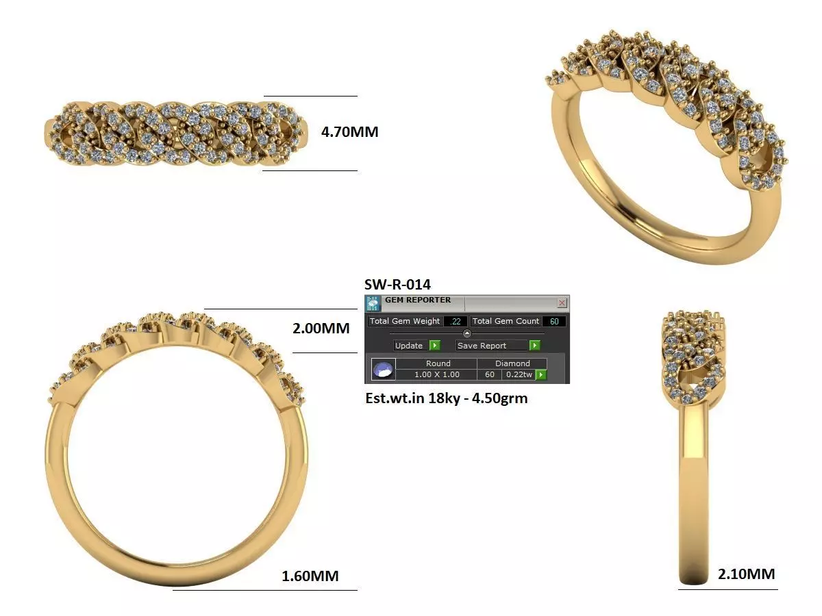 cuban ring 3D print model