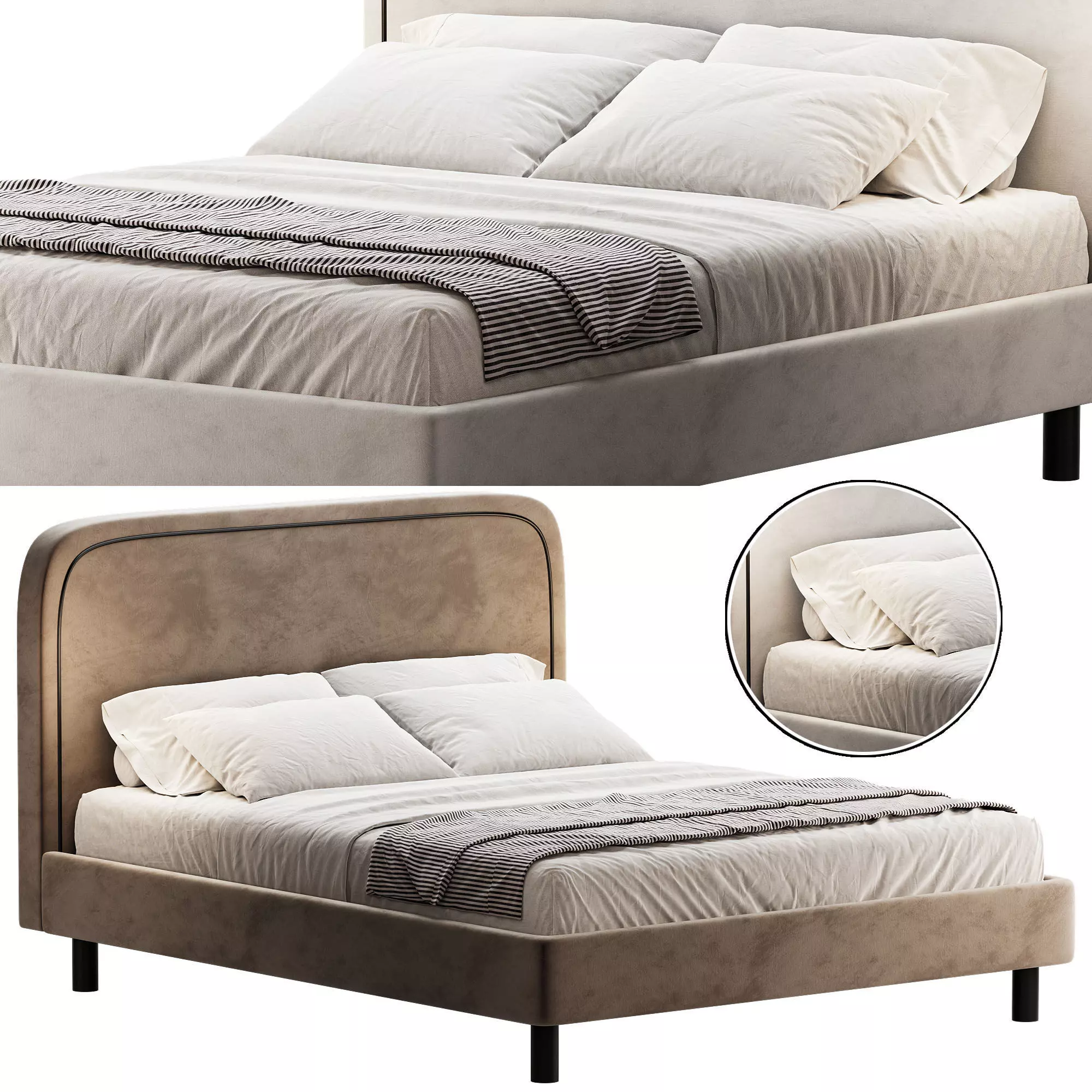 Lucas Bed 3D model_0