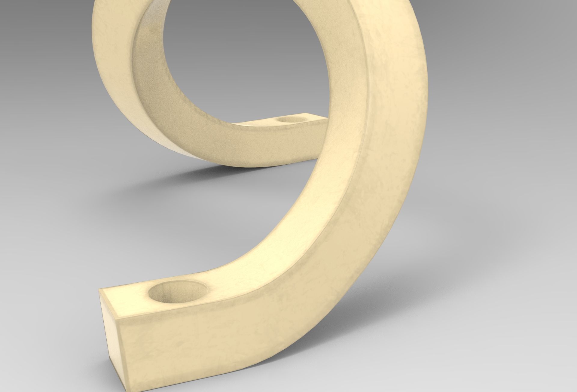 Lix Candlestick Low-poly 3D model_3