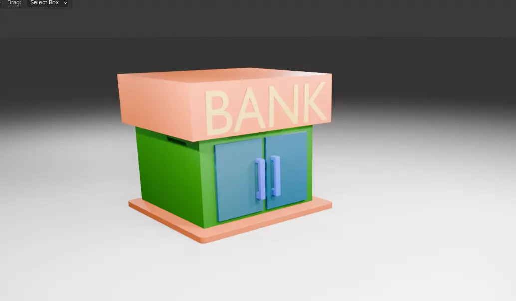 3D model of bank 3D model_0