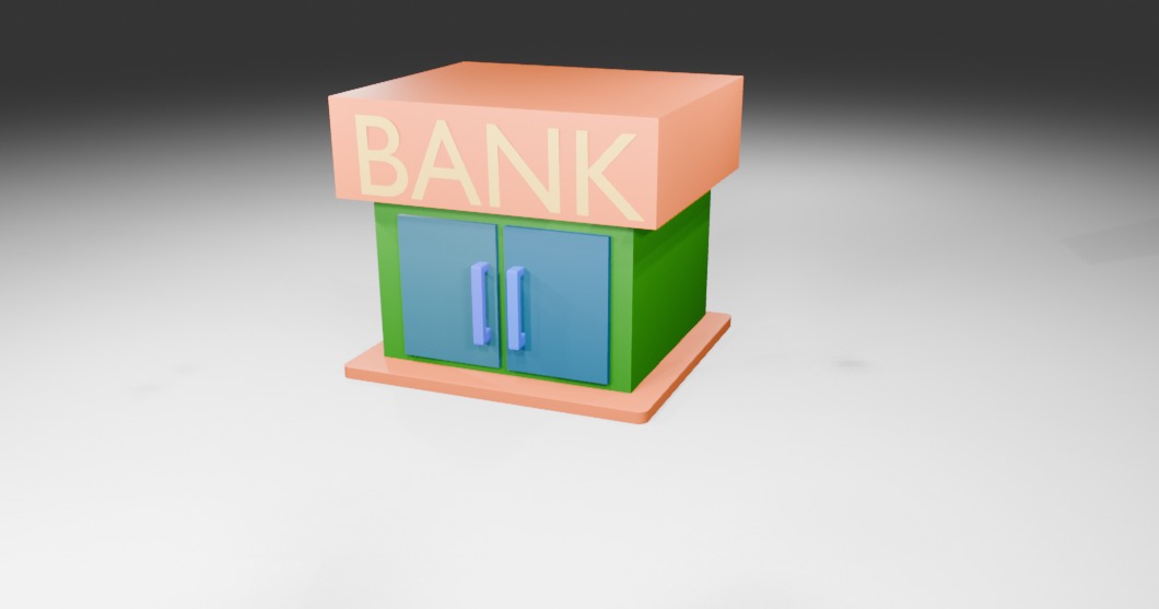 3D model of bank 3D model_1