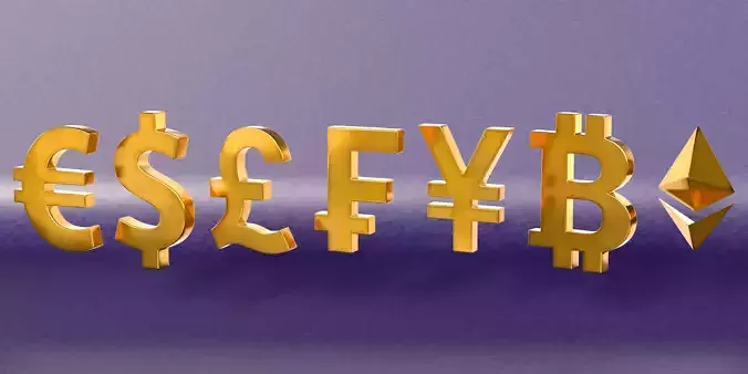 Set of currency signs