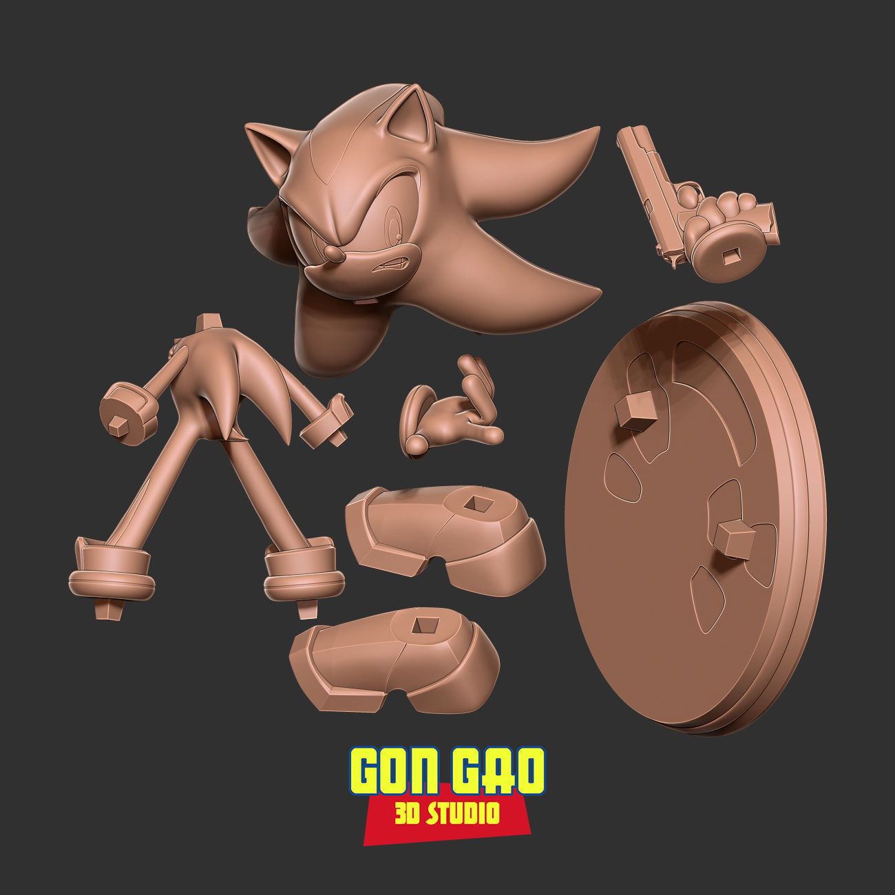 Shadow in Sonic the Hedgehog 3 3D print model_2