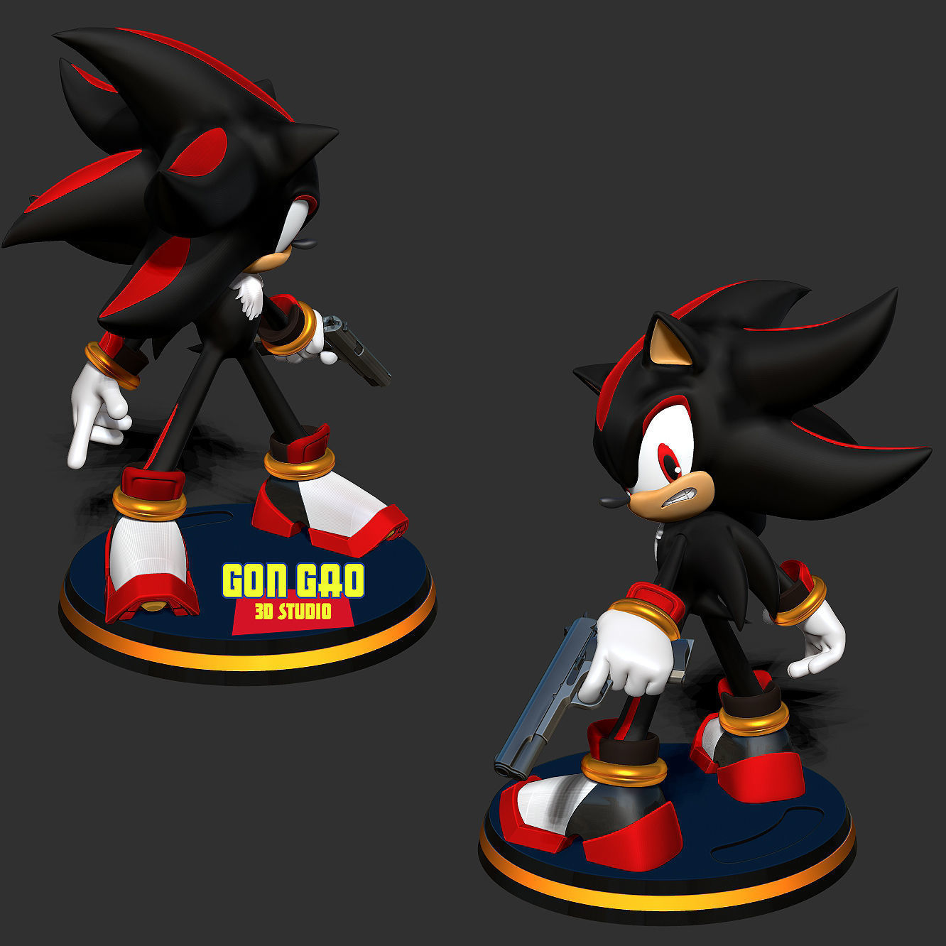 Shadow in Sonic the Hedgehog 3 3D print model_3