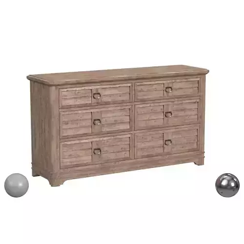 American Woodcrafters Meadowbrook Dresser