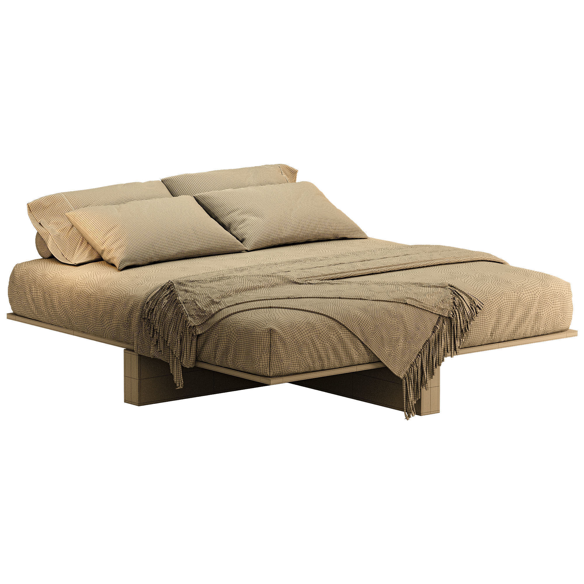 Letto 4 Bed 3D model_2