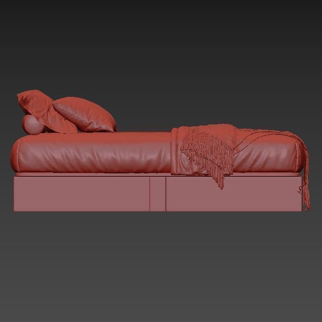 Letto 4 Bed 3D model_4