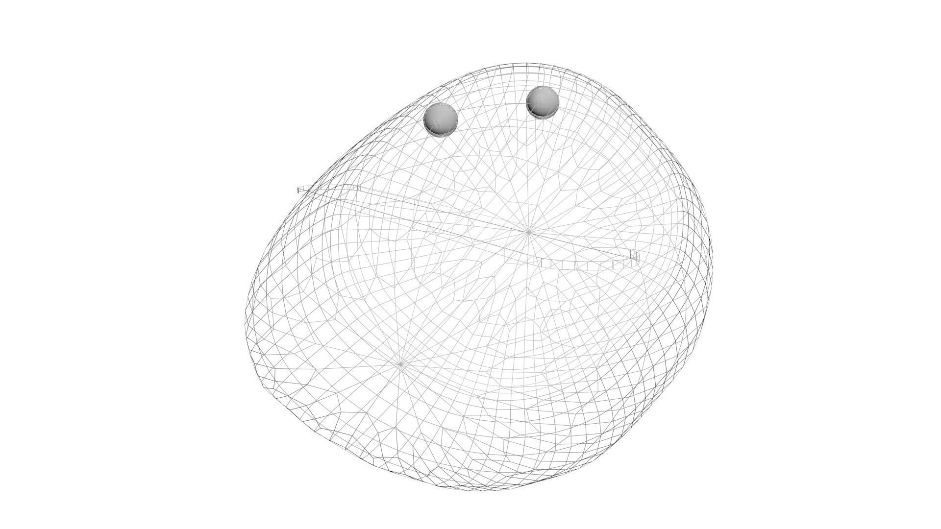 Ghost Banana Cake Pop 3D model_22