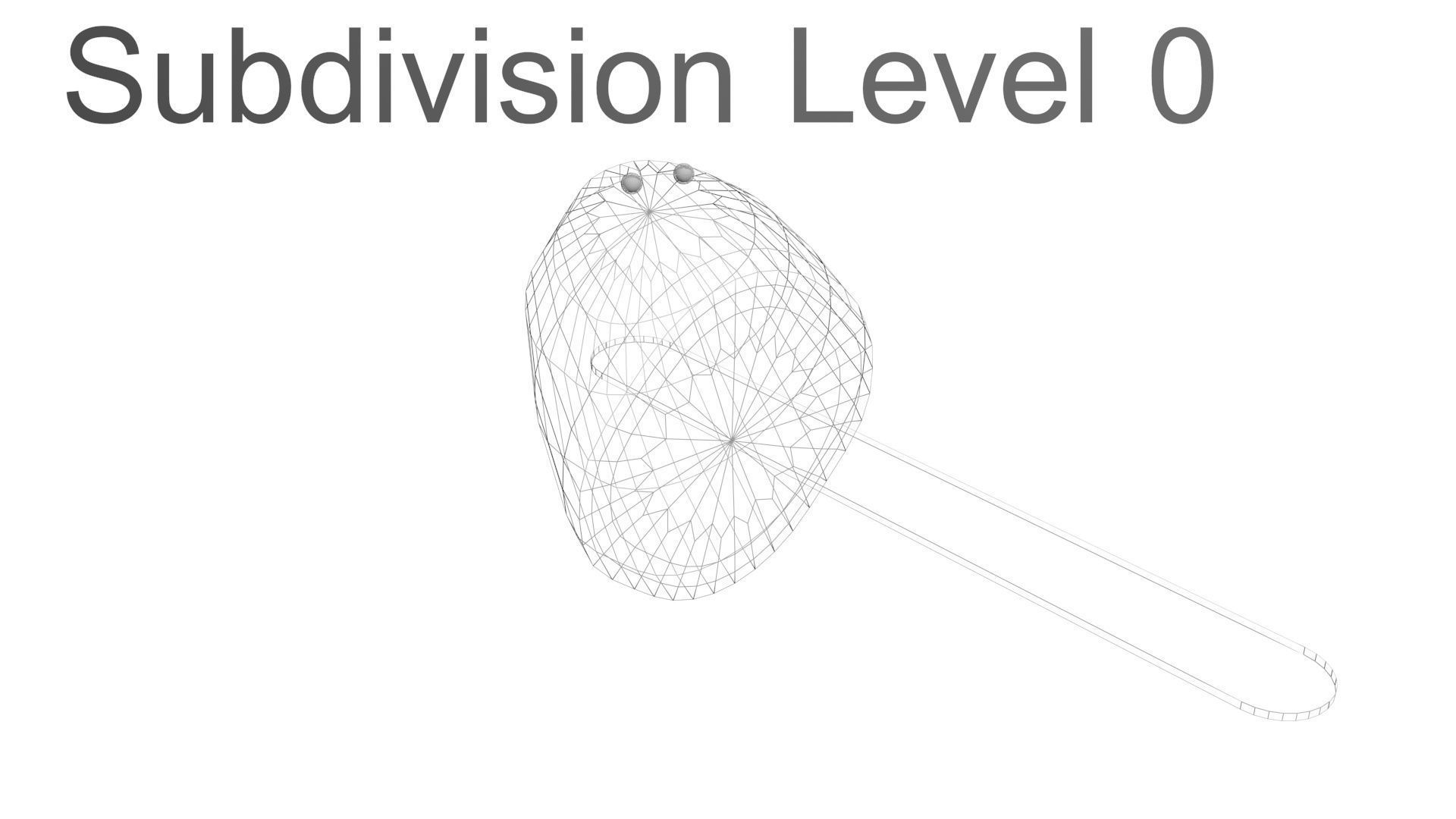 Ghost Banana Cake Pop 3D model_33