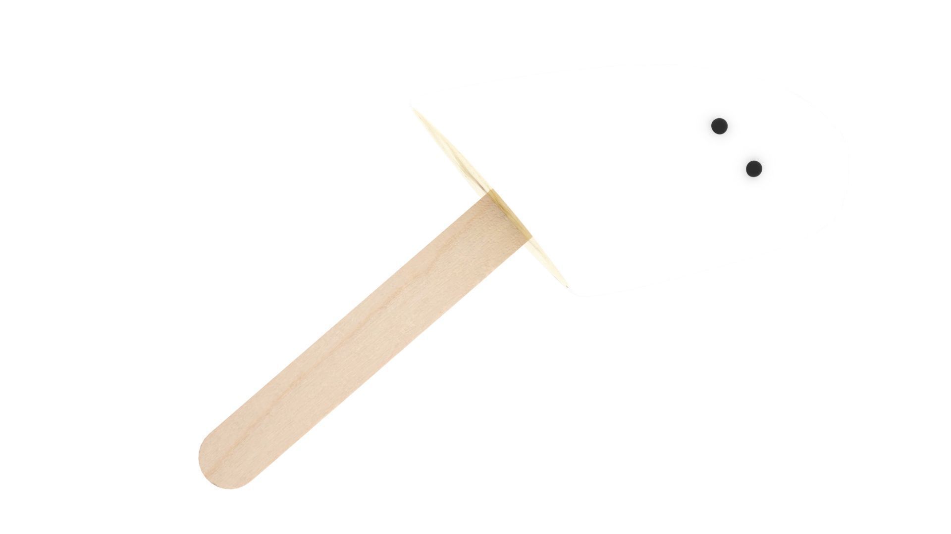 Ghost Banana Cake Pop 3D model_9