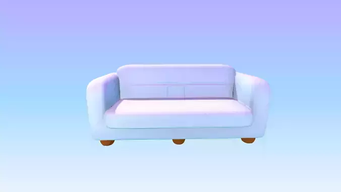 Stylized Sofa 3D Model