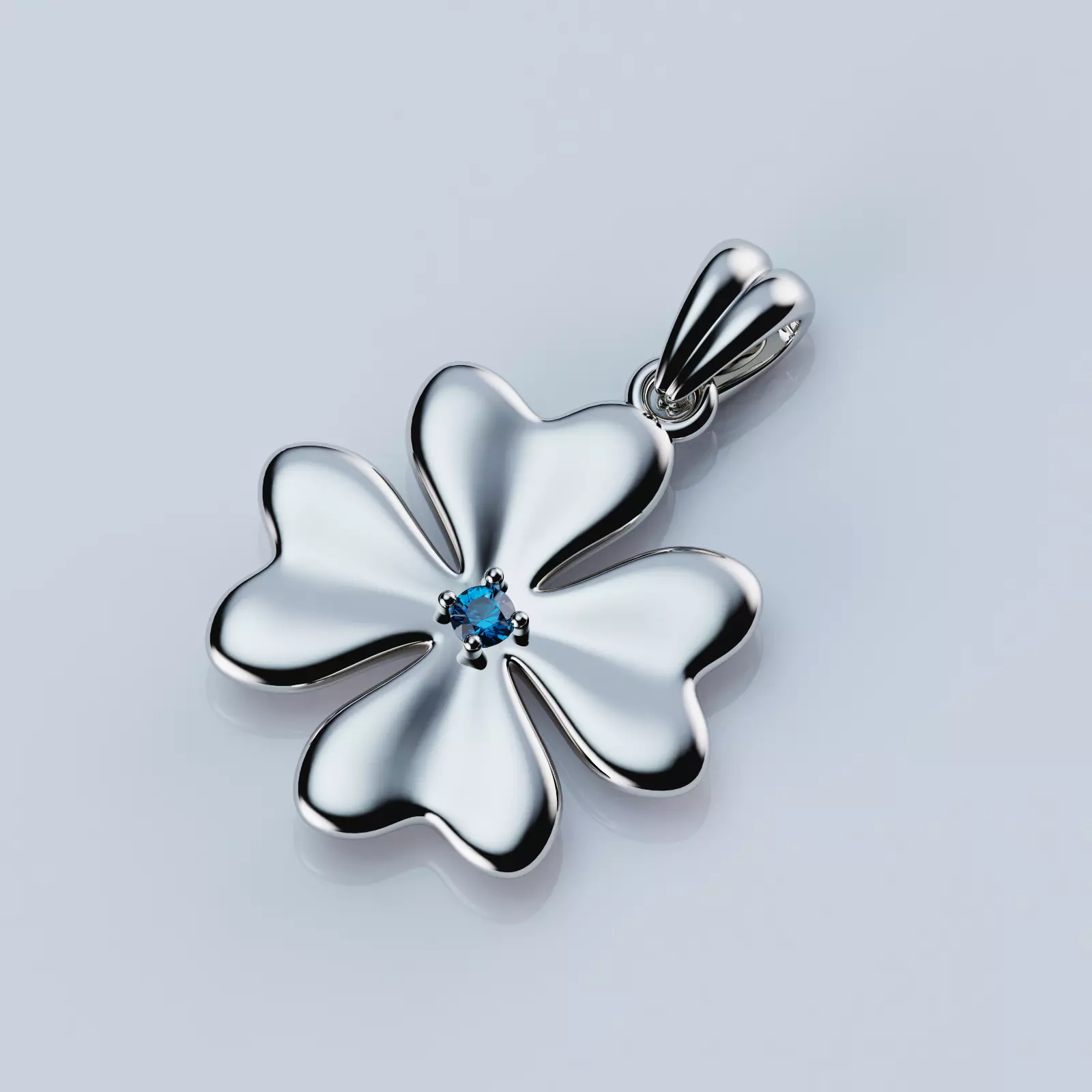Pendant Clover 3D print model_0
