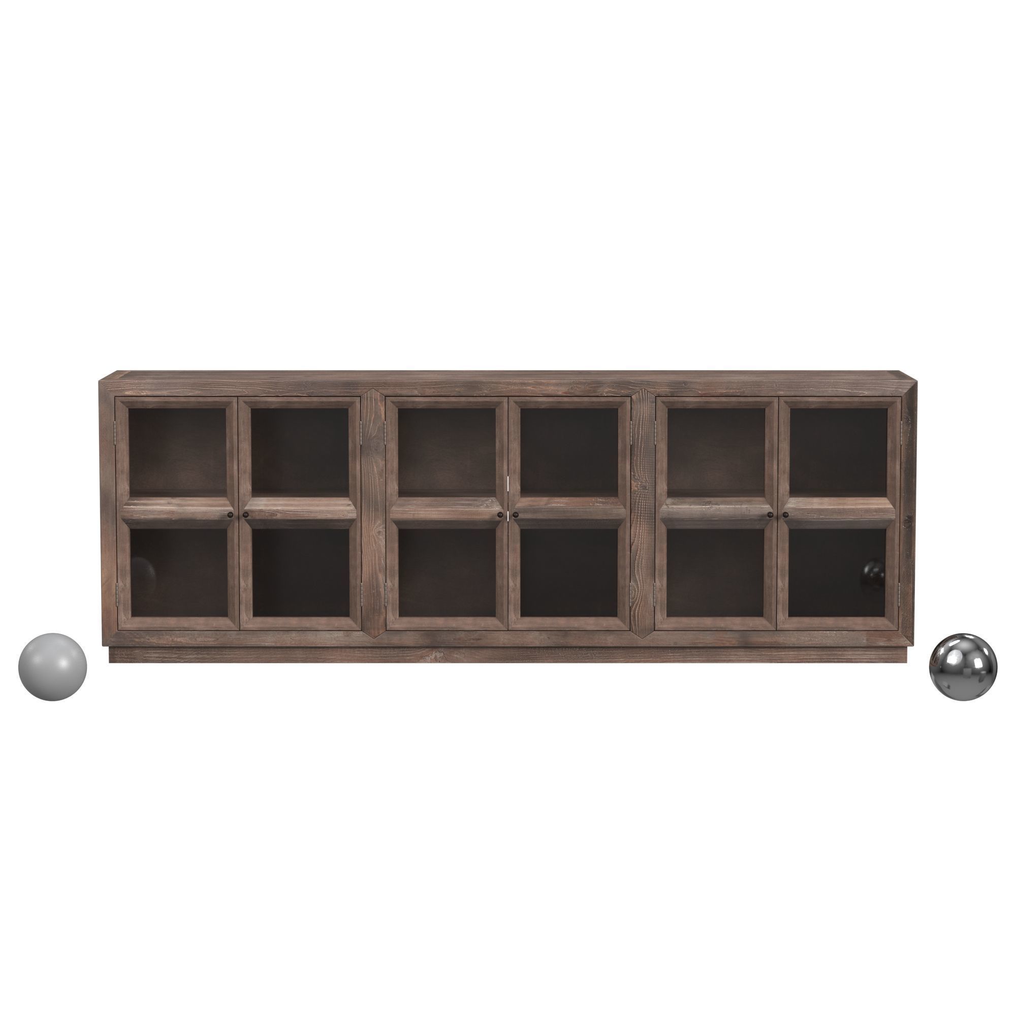 Selma Sideboard - Brown 3D model_1