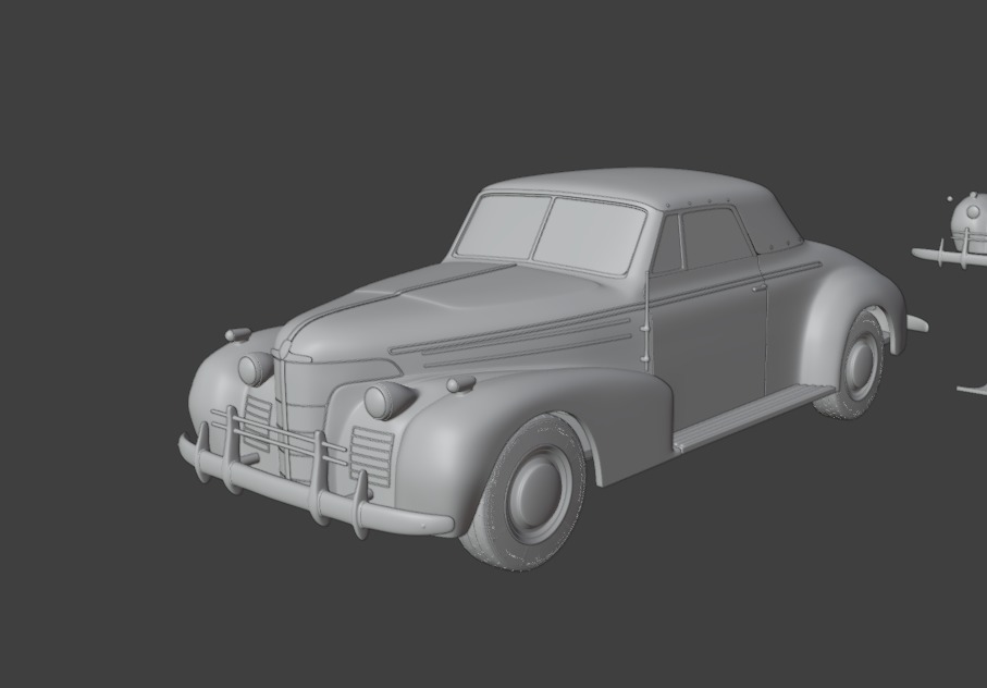 Oldsmobile 80 convertible 1939 3d print model 3D print model_1