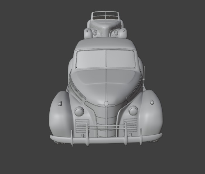 Oldsmobile 80 convertible 1939 3d print model 3D print model_2