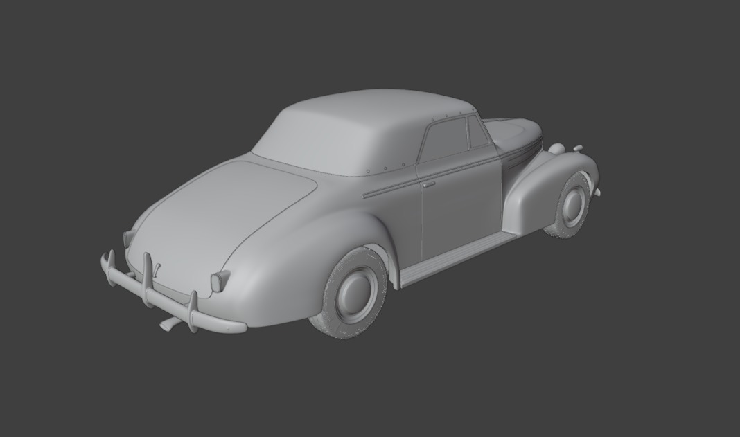 Oldsmobile 80 convertible 1939 3d print model 3D print model_4