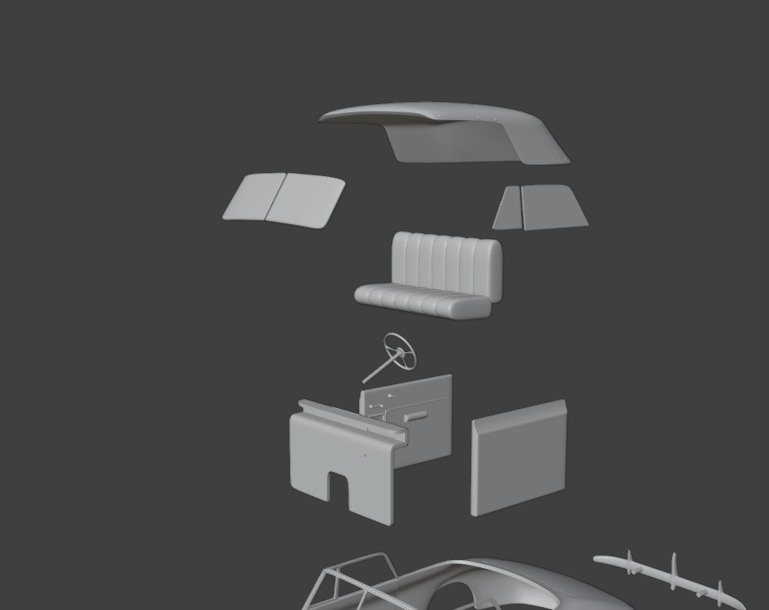 Oldsmobile 80 convertible 1939 3d print model 3D print model_7