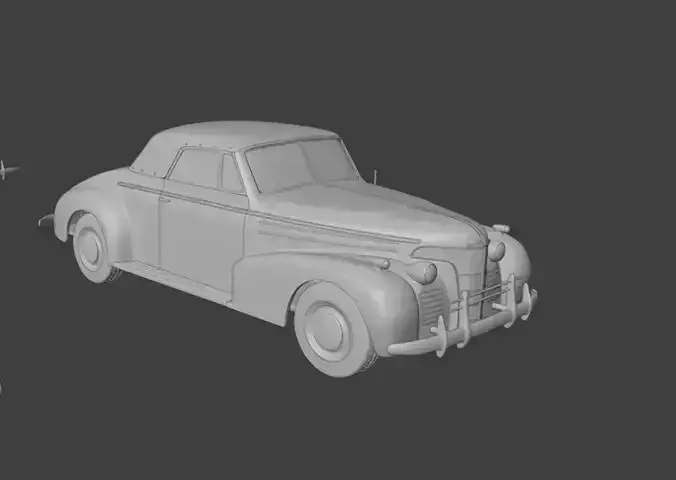 Oldsmobile 80 convertible 1939 3d print model