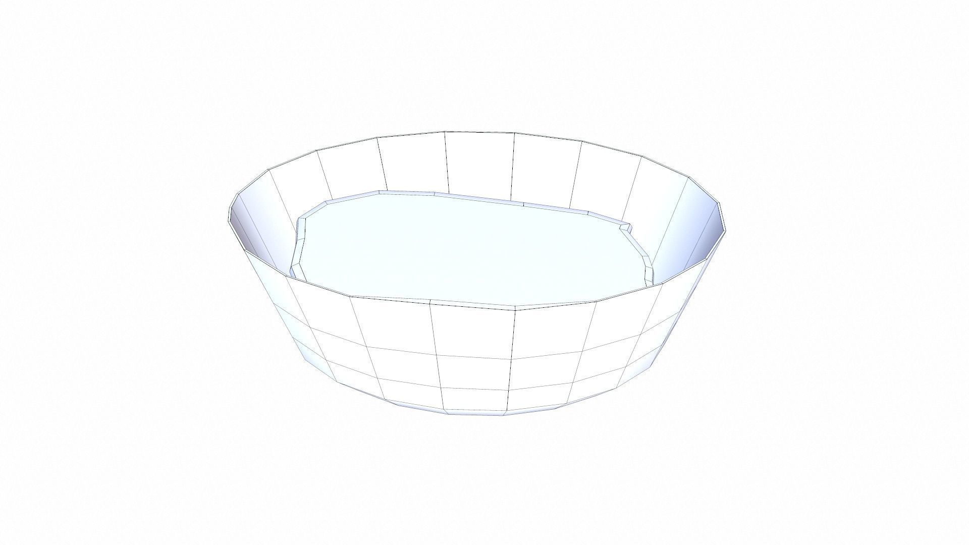 Powder Polythene Low-poly 3D model_9